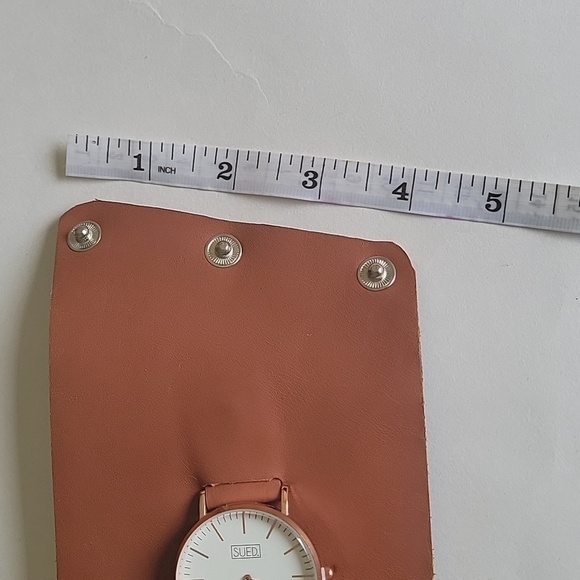 Handcrafted Statement Cuff Watch, 100% Leather +beaded basket for storage. - Picture 11 of 17